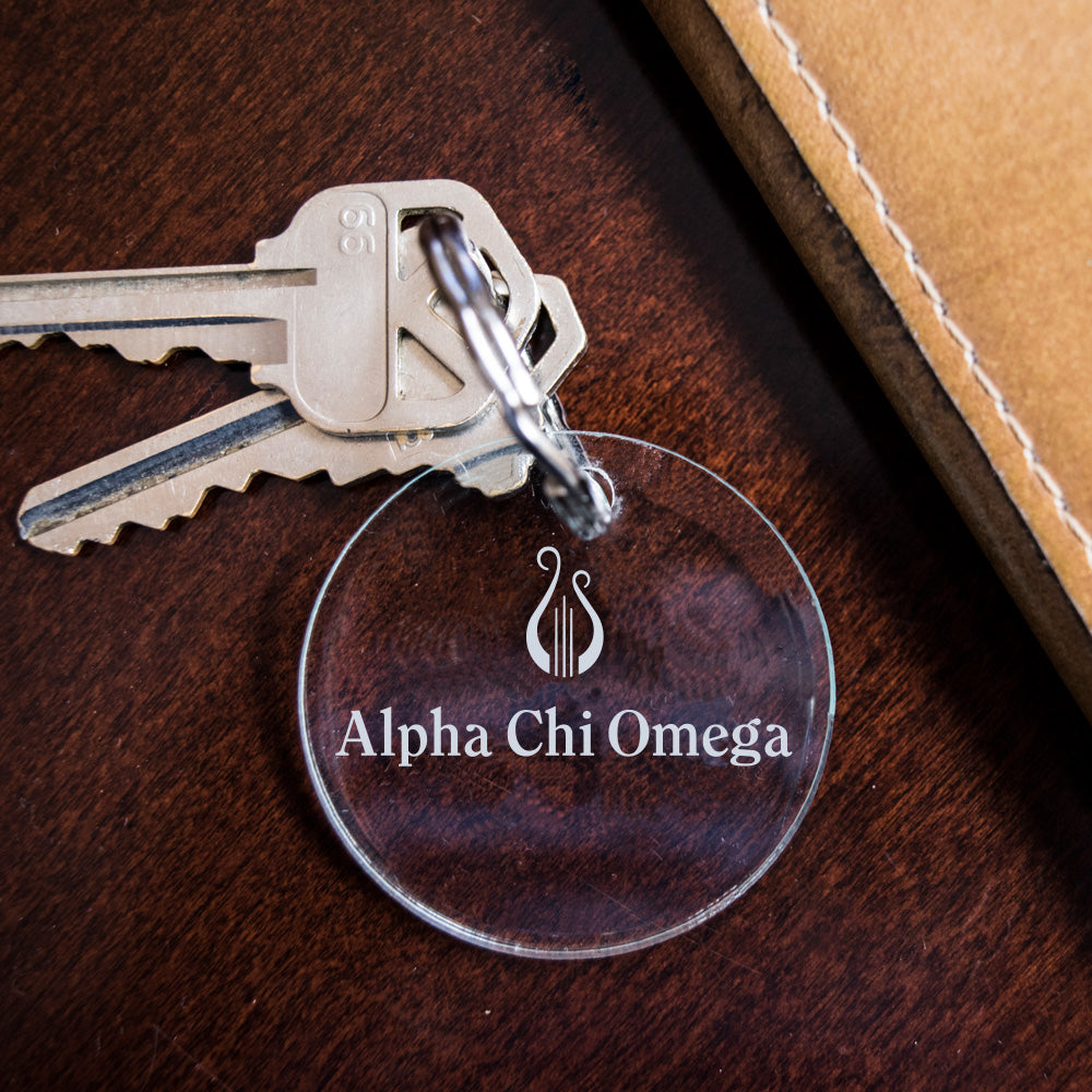 Alpha Chi Omega Acrylic Key Fob