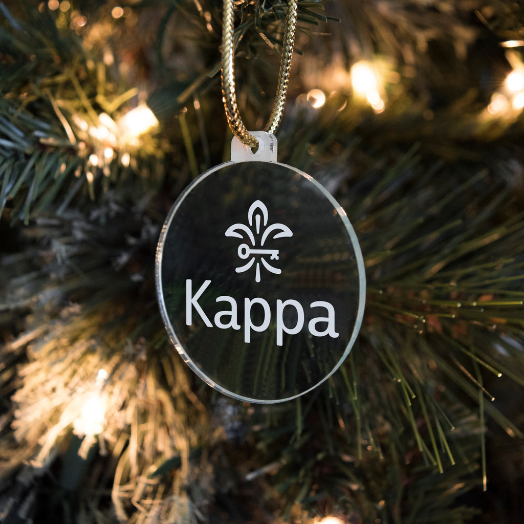 Kappa Kappa Gamma Acrylic Ornament
