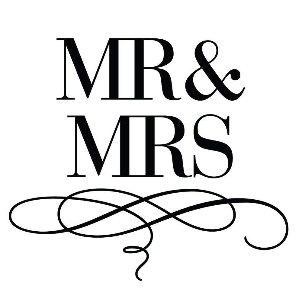 Bridal Luxe Suite Mr & Mrs Wedding Mix & Match Designer Stamp