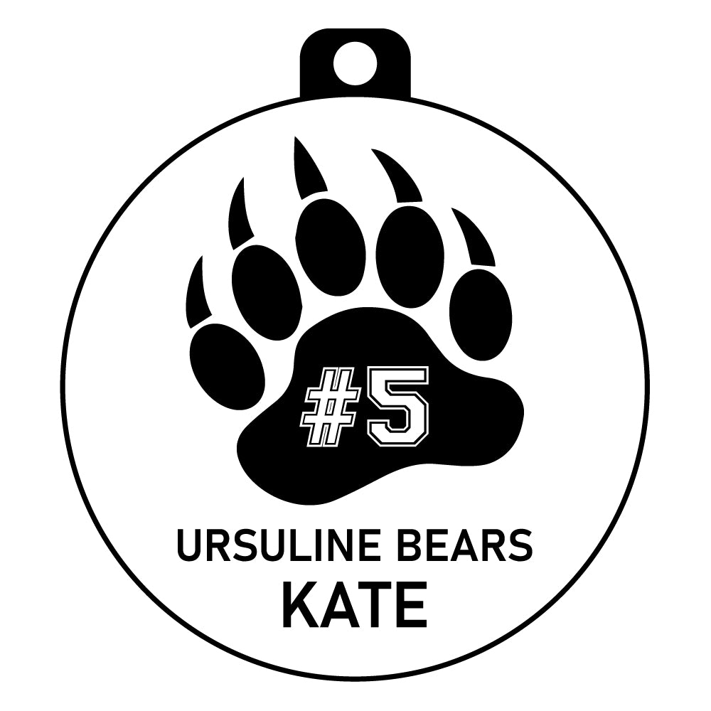Ursuline Bears Gift Tag Ornament