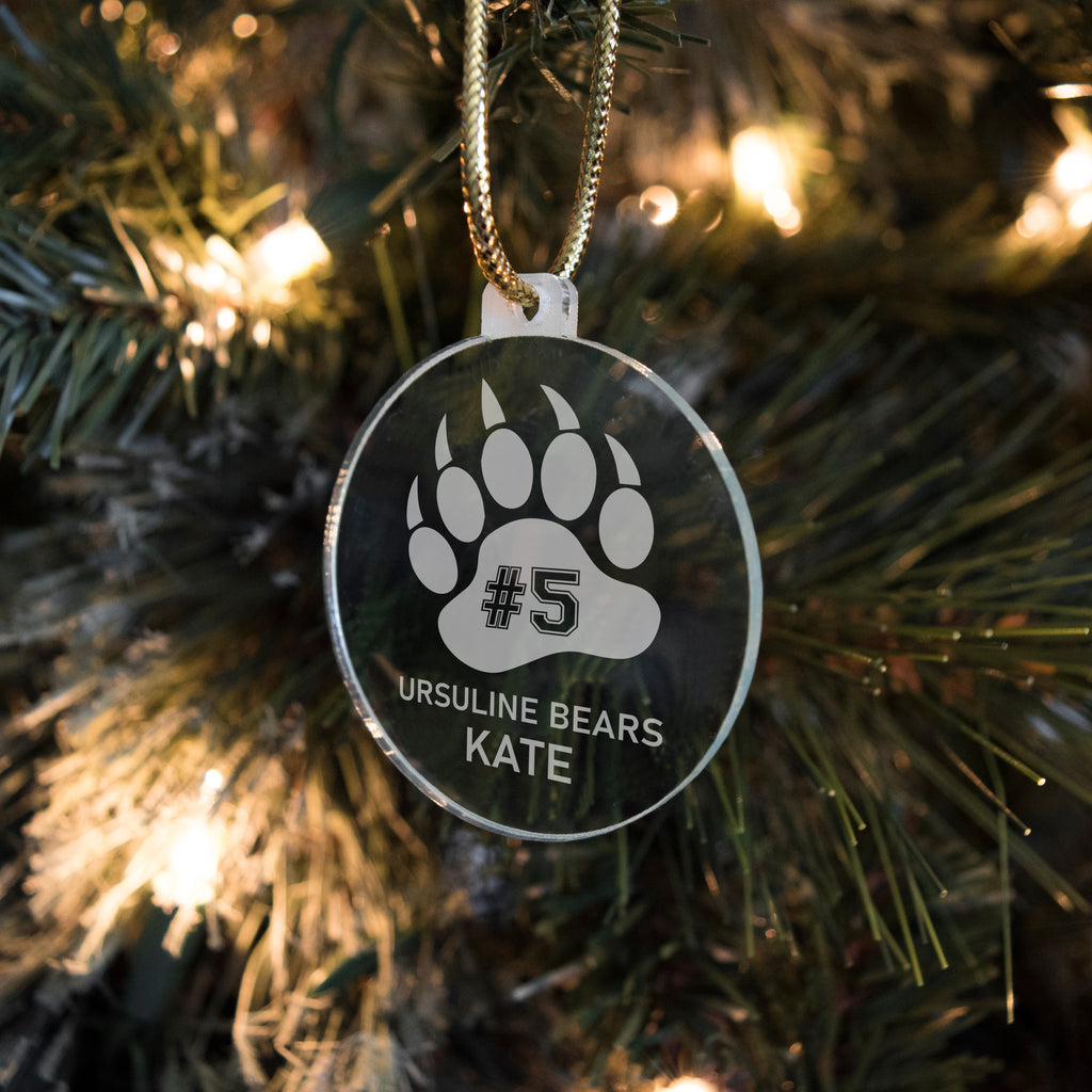 Ursuline Bears Gift Tag Ornament