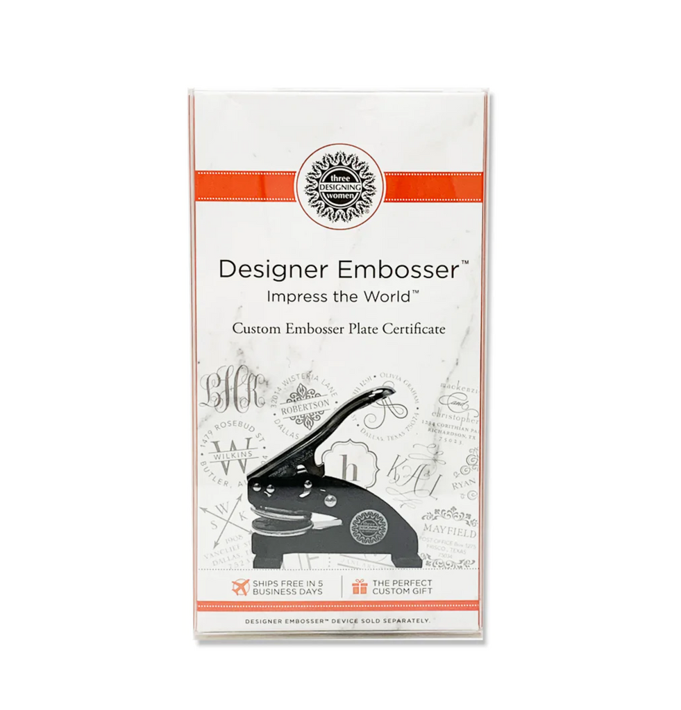 Designer Embosser® Plate Custom Certificate