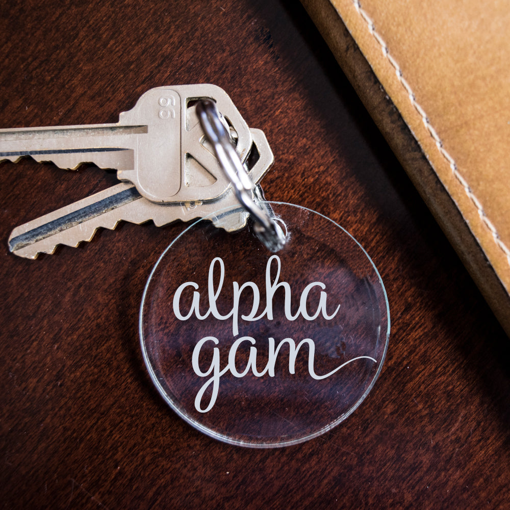 Alpha Gamma Delta Acrylic Key Fob