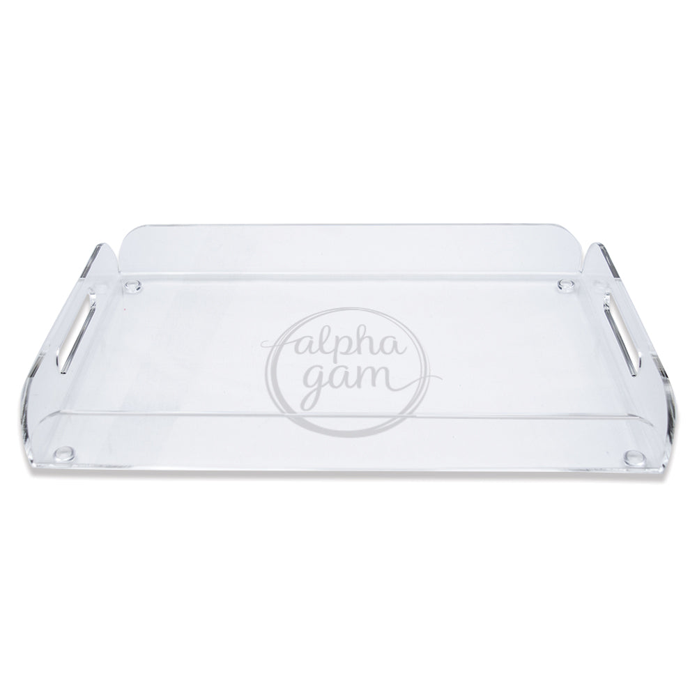 Alpha Gamma Delta Acrylic Serving Tray