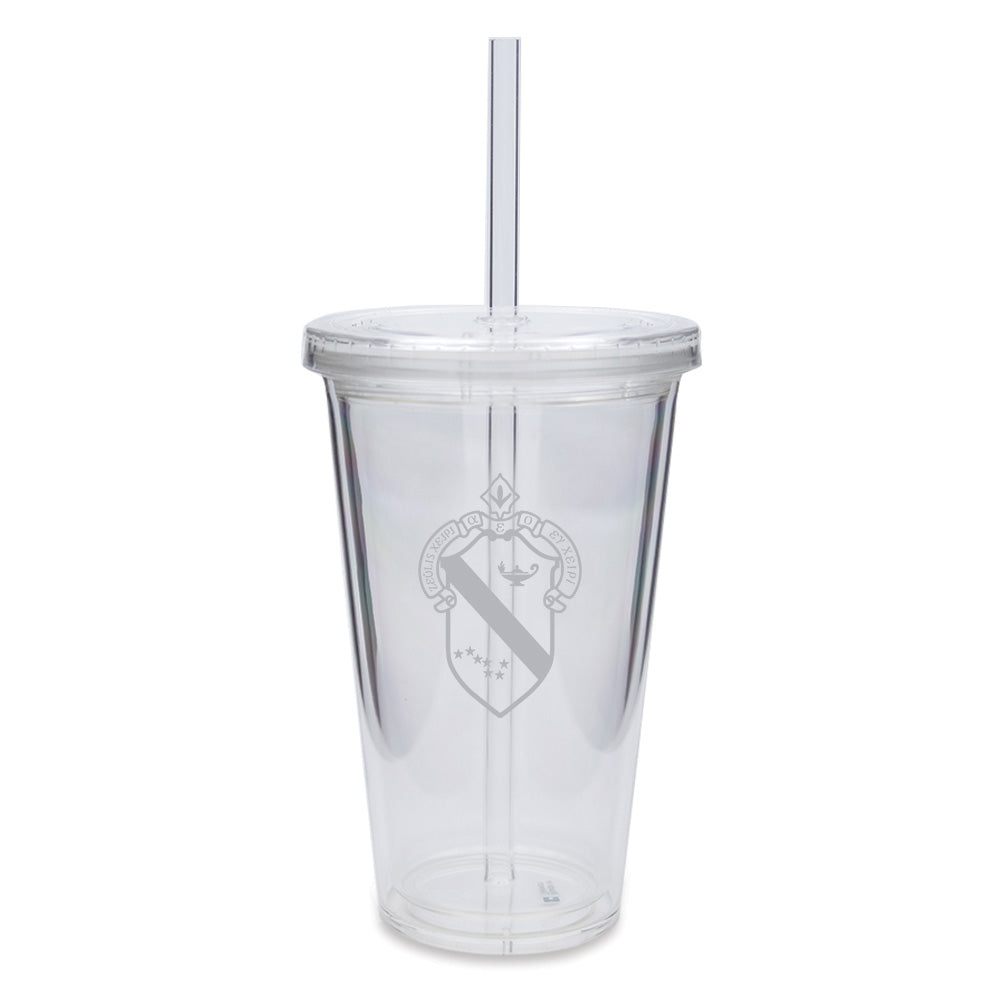 Alpha Phi Acrylic Travel Tumbler