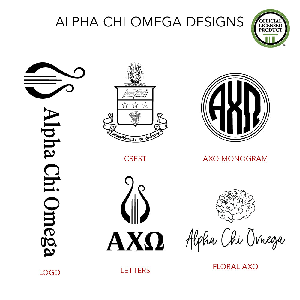 Alpha Chi Omega 32 oz Water Bottle