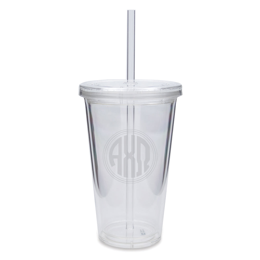 Alpha Chi Omega Acrylic Travel Tumbler