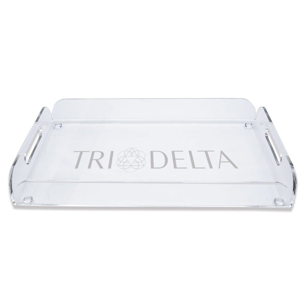 Delta Delta Delta Acrylic Serving Tray