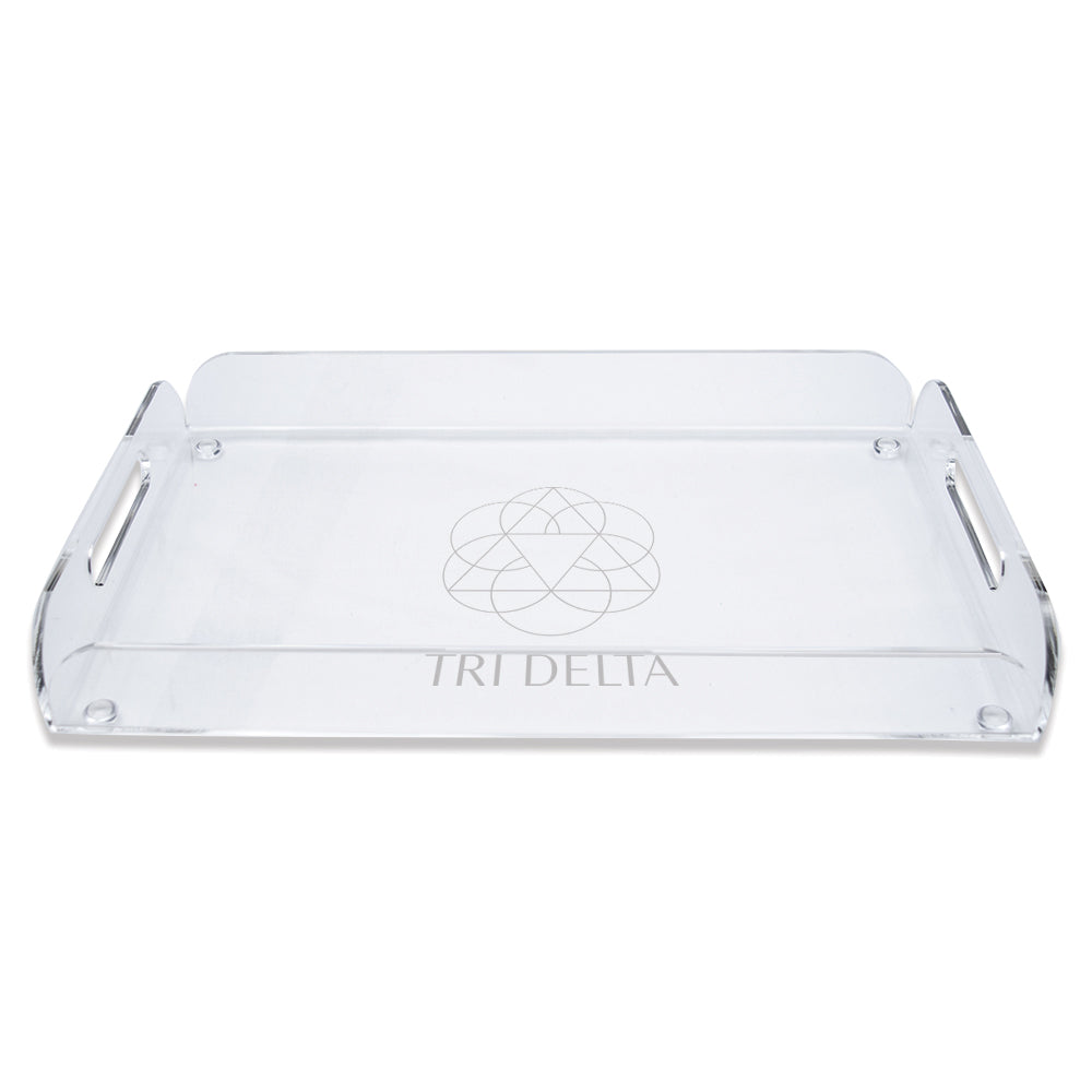 Delta Delta Delta Acrylic Serving Tray