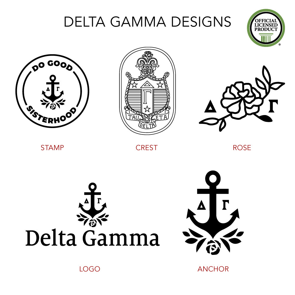 Delta Gamma Luggage Tag Set