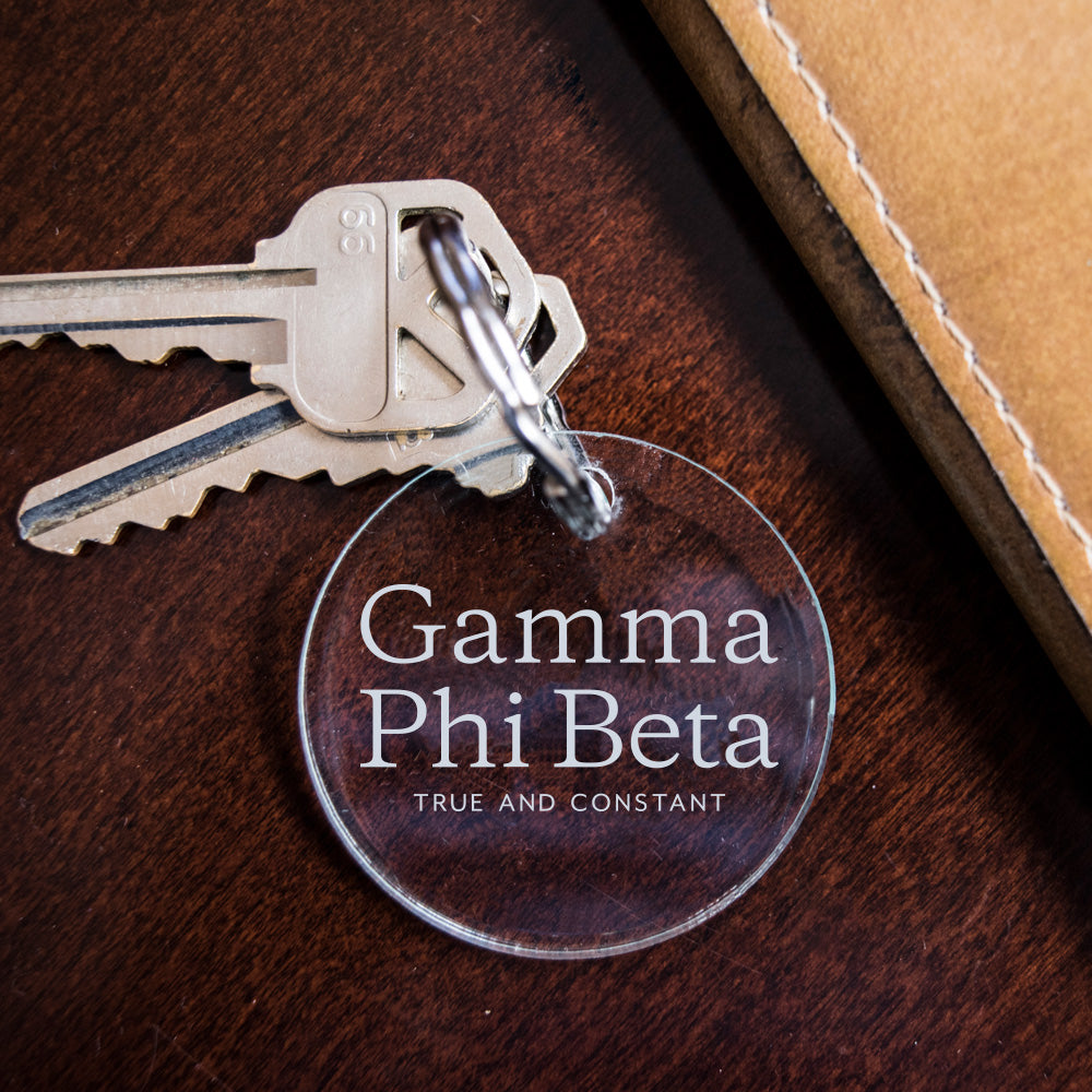Gamma Phi Beta Acrylic Key Fob