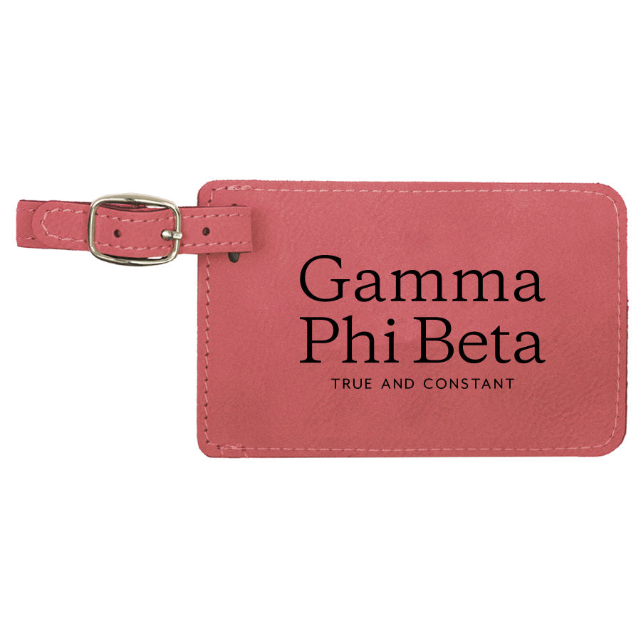 Gamma Phi Beta Luggage Tag Set