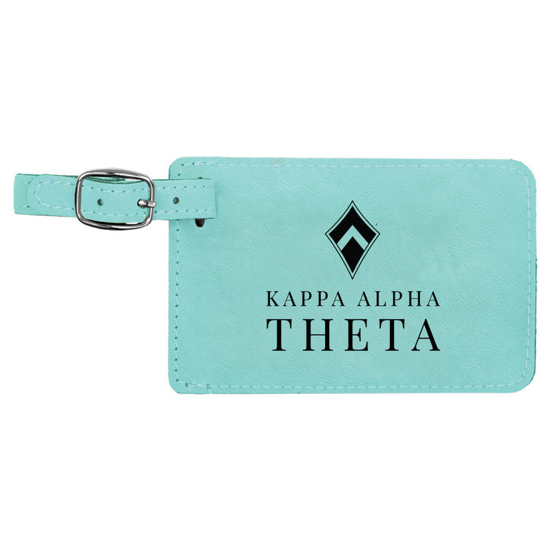 Kappa Alpha Theta Luggage Tag Set Artisan Stamp