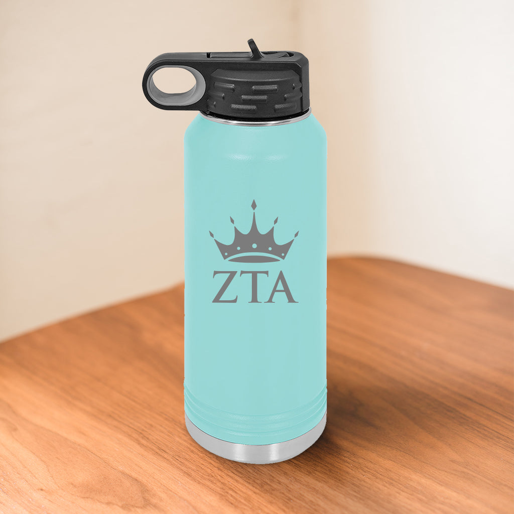 Zeta Tau Alpha 32 oz Water Bottle