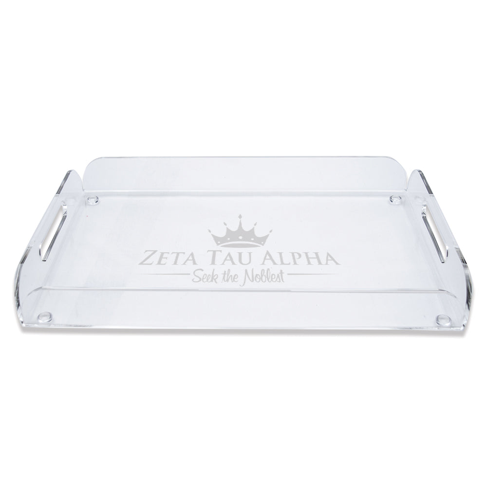 Zeta Tau Alpha Acrylic Serving Tray