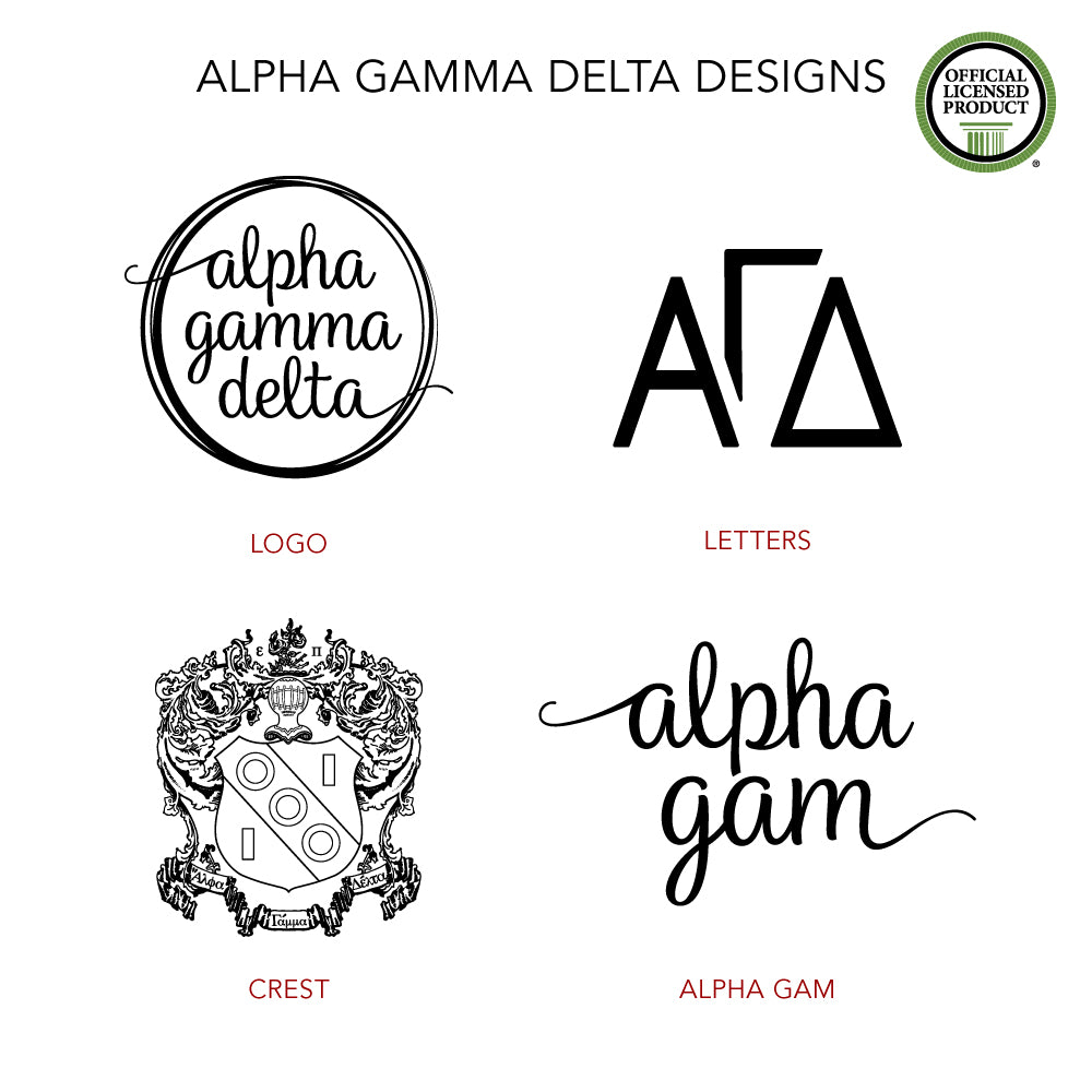 Alpha Gamma Delta Acrylic Key Fob