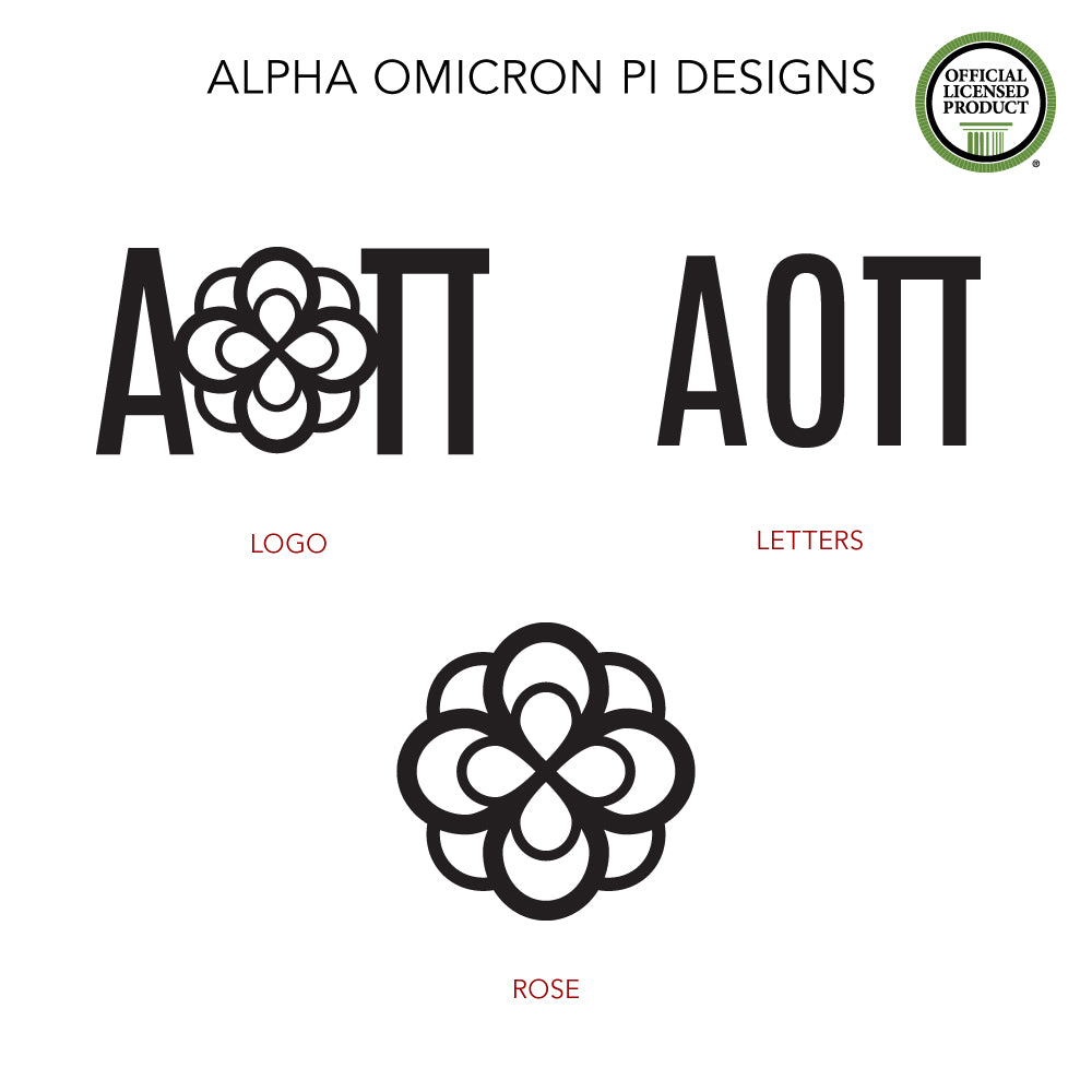 Alpha Omicron Pi Acrylic Ornament