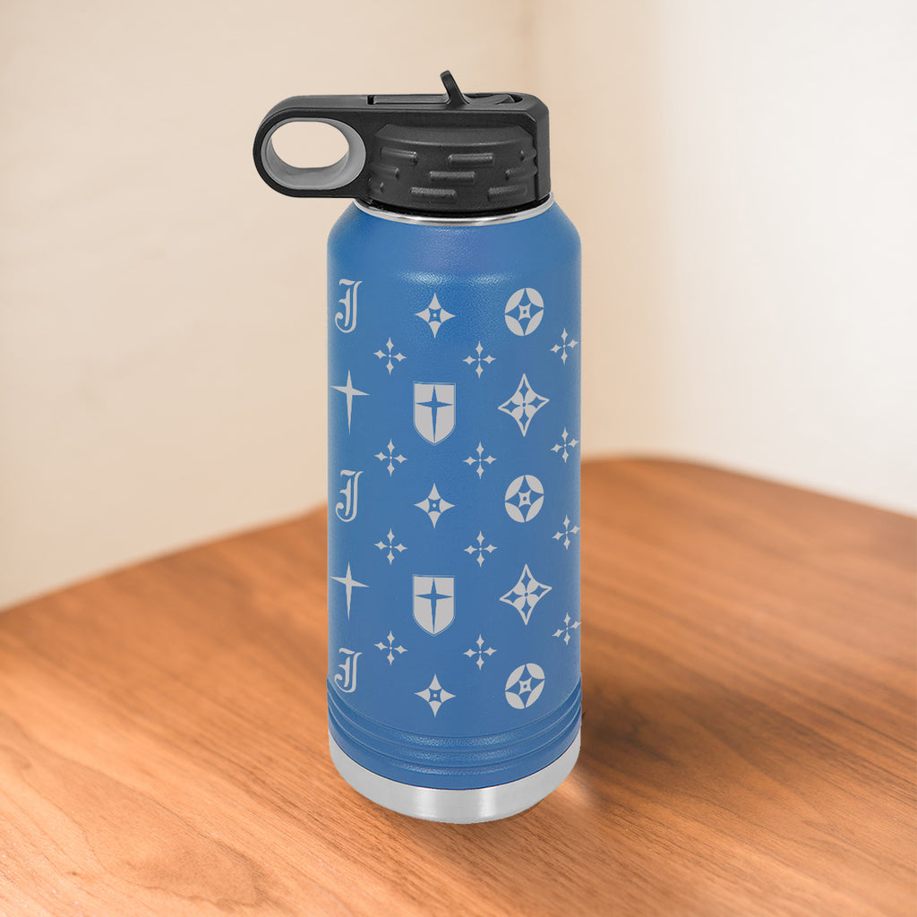 Engraved Jesuit Wrap 32 oz Water Bottle