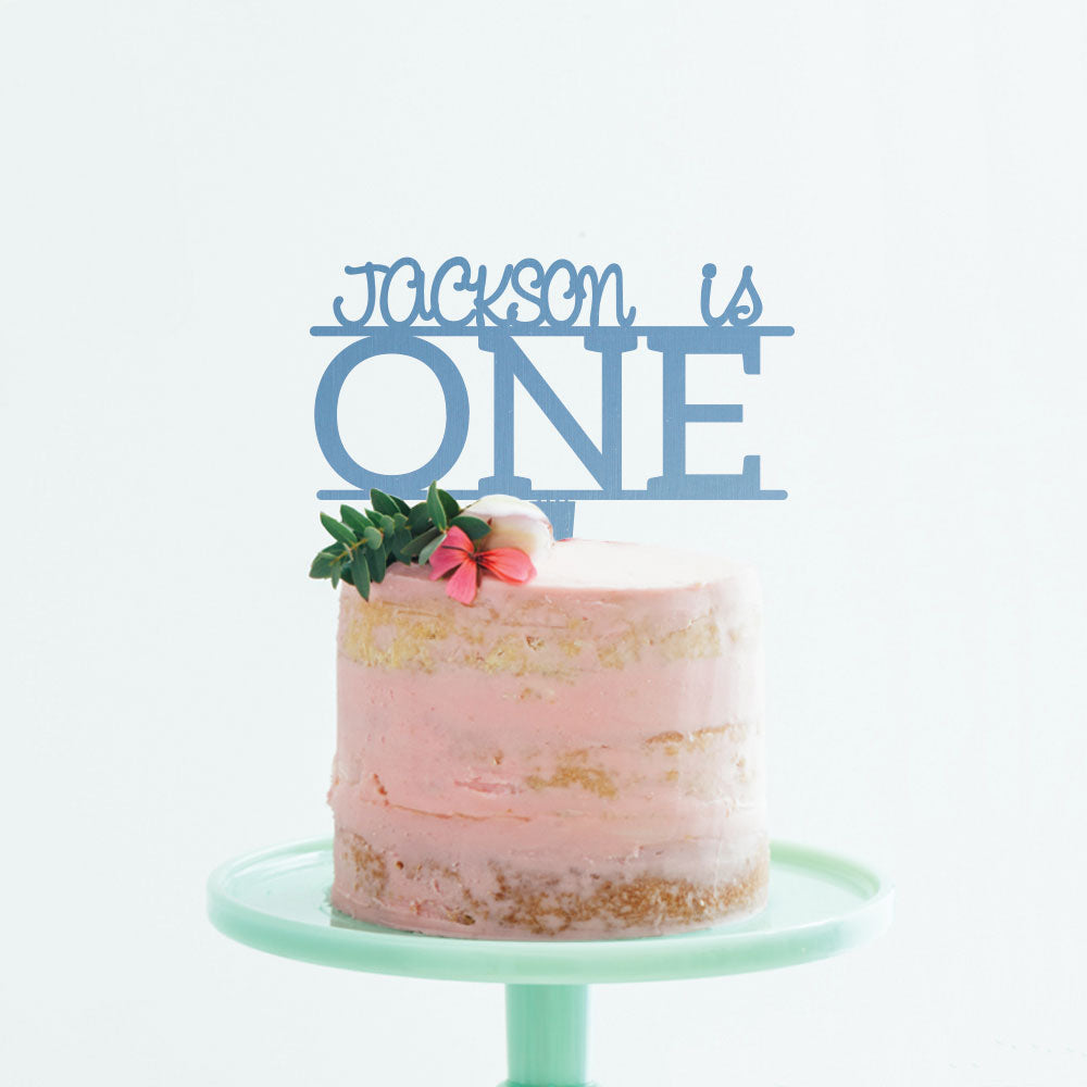 Custom Acrylic Baby's First Birthday Newborn Name Cake Topper