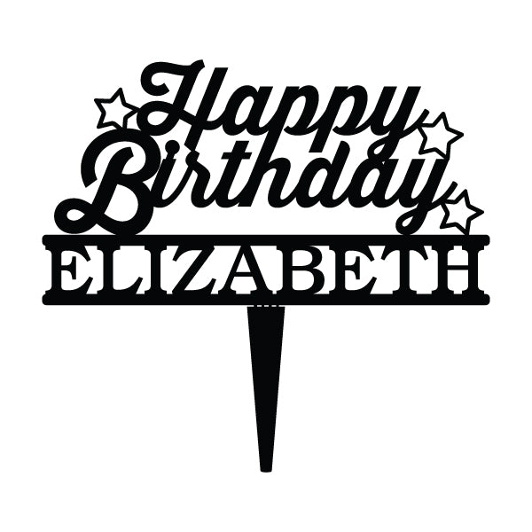Elizabeth Happy Birthday Cakes Pics Gallery