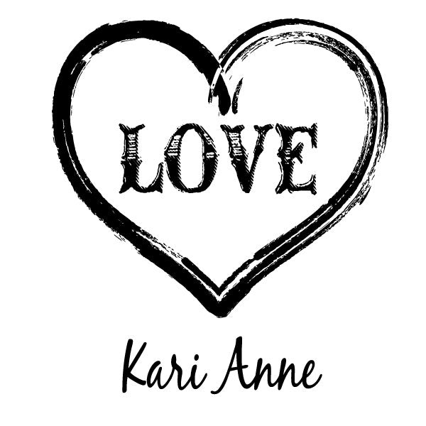 Love Heart Name Signature Custom Designer Stamp