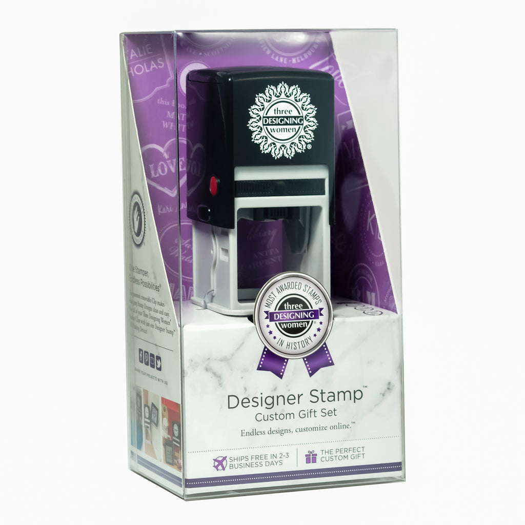 Three Designing Women Custom Designer Stamp Gift Box