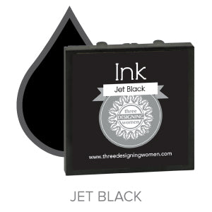 Jet Black Replaceable Stamper Ink Pad Good for Over 1000 Impressions