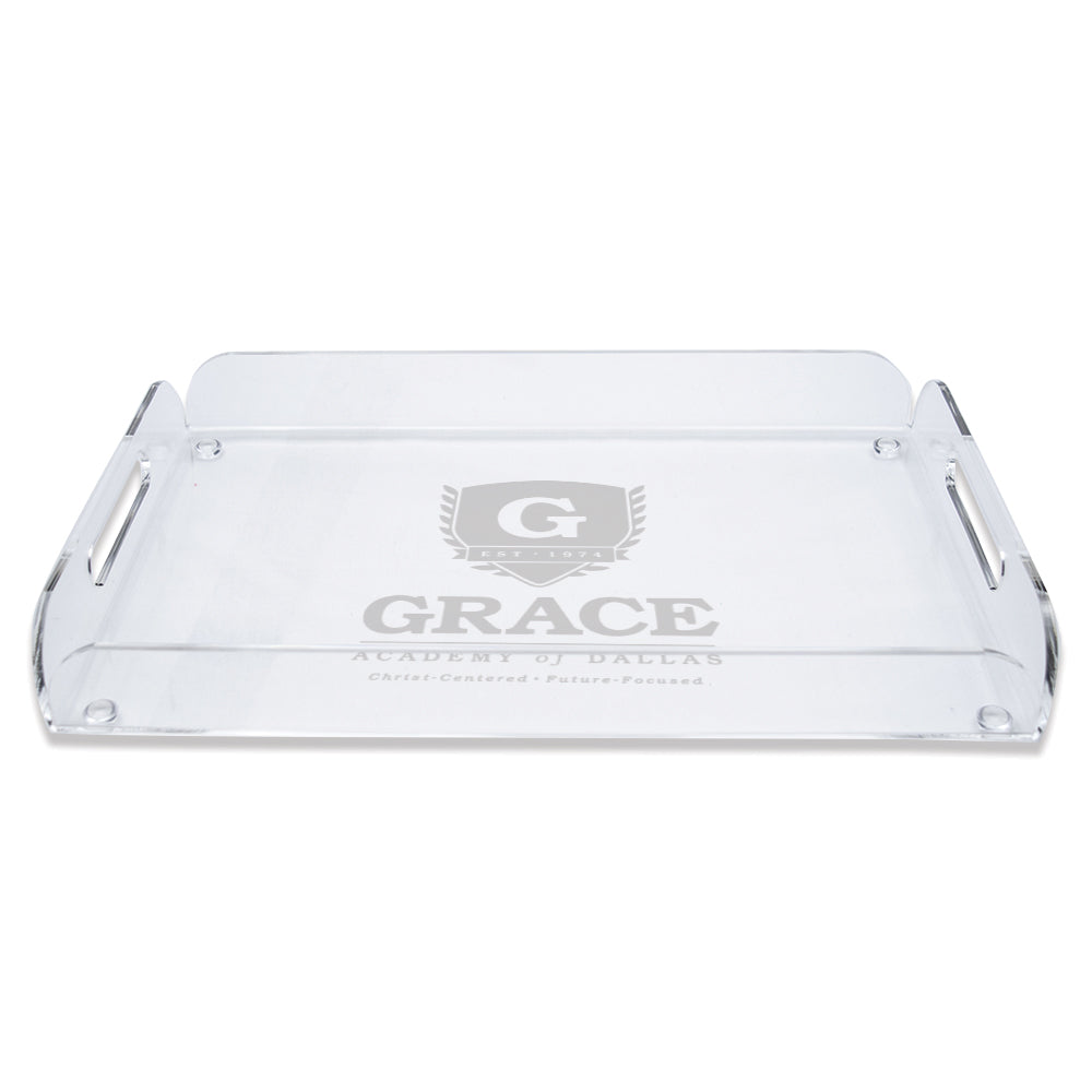 Custom Engraved Grace Acrylic Serving Tray
