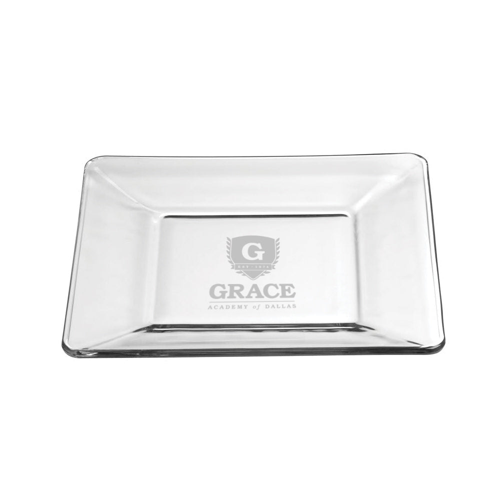 Glass Grace Square Plate