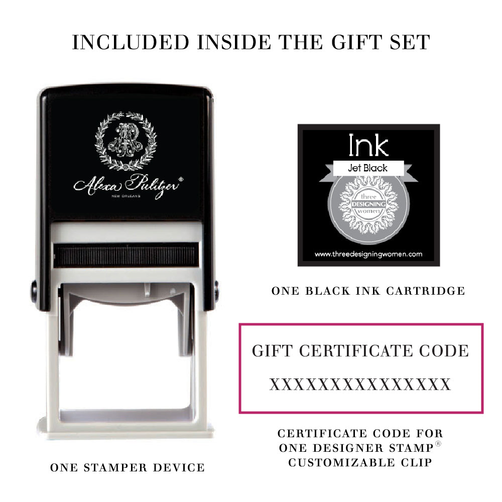 Designer Stamp™ Address Gift Set from Alexa Pulitzer