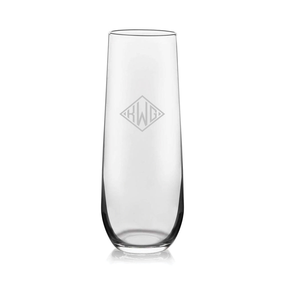 Glass Stemless Champagne Flute