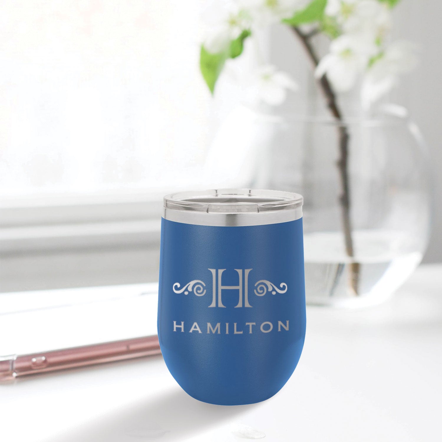 Custom Engraved 12 oz Tumbler – Artisan Stamp