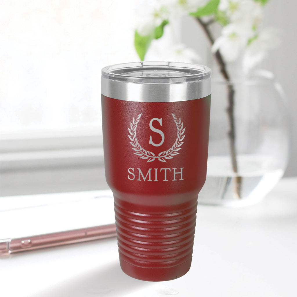 Personalized 30 oz stainless steel travel tumbler- Customizable