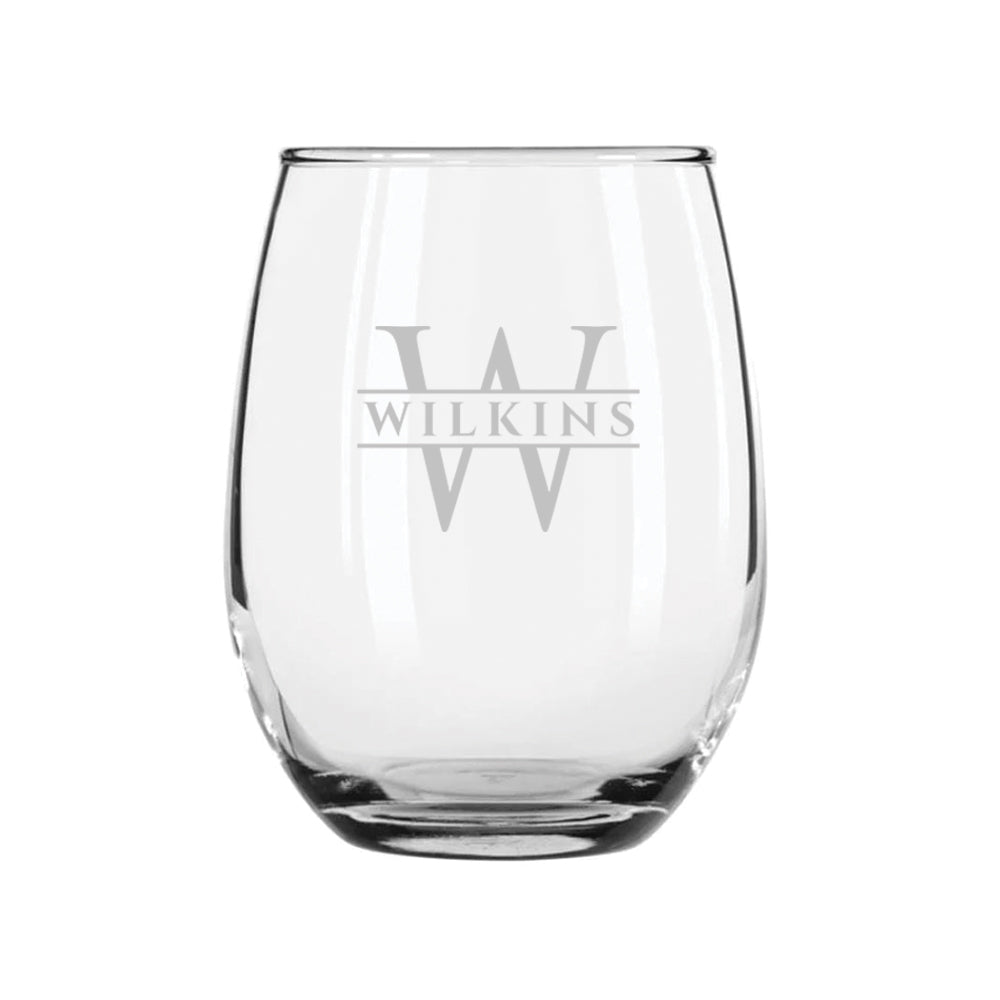 Glass Stemless Wine Glass