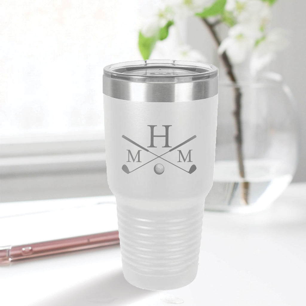 custom engraved 30 oz. tumbler drinkware best sellers white with clear lid